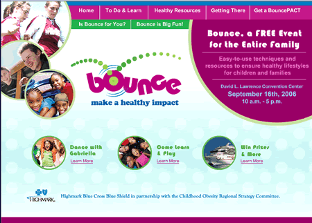 Bounce Pittsburgh Website
